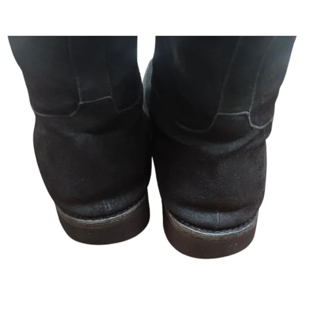 Gravati Black Suede Knee High Boots Vibram Gumlite Sole Classic Riding Style 9M